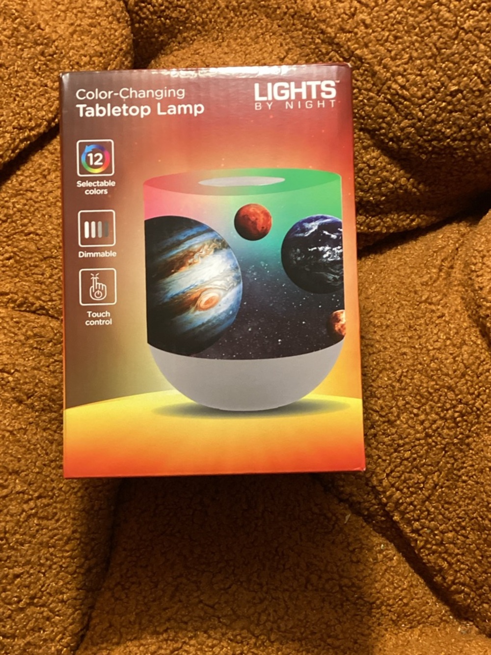 Lights by Night Color-Changing Tabletop Lamp - White with Multicolor LED